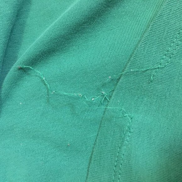 Preppy Short Sleeve Kelly Green Cotton Button Up Cardigan + Cami - Picture 16 of 16